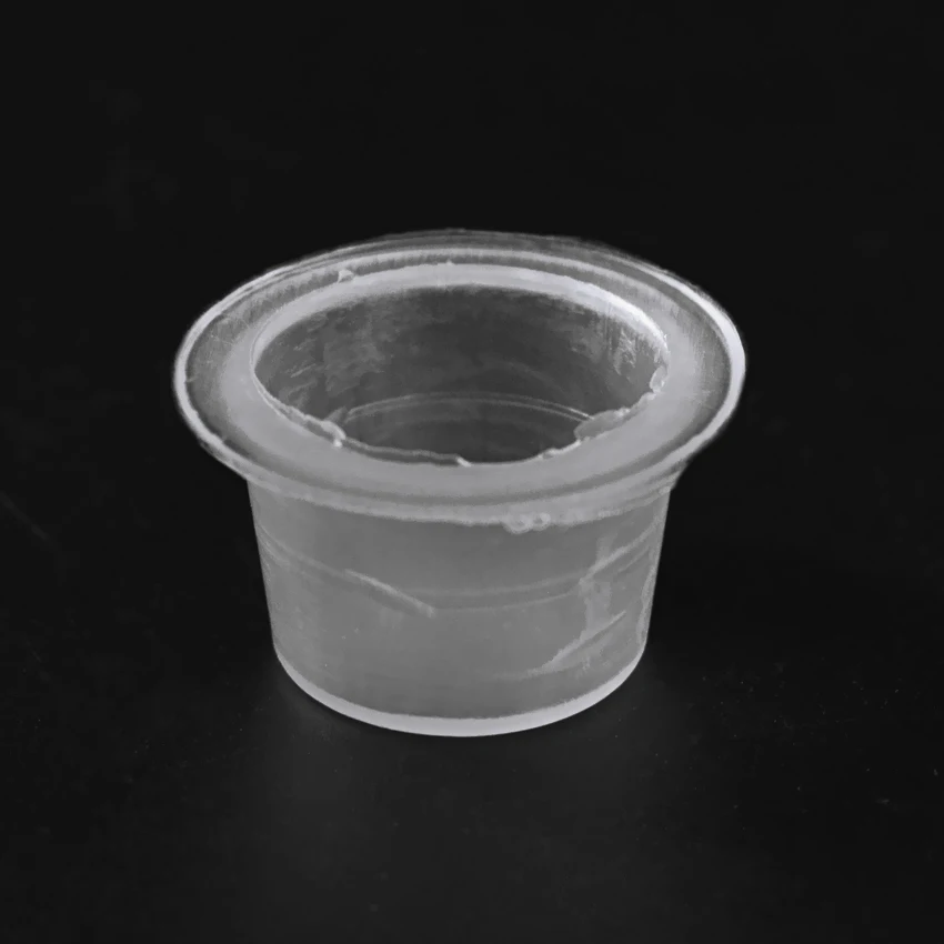 

Microblading Tattoo Ink Cup Kits Pigment Container Cap Plastic 100Pcs 12mm Disposable Permanent Makeup Eyebrow Lip Body Art Tool