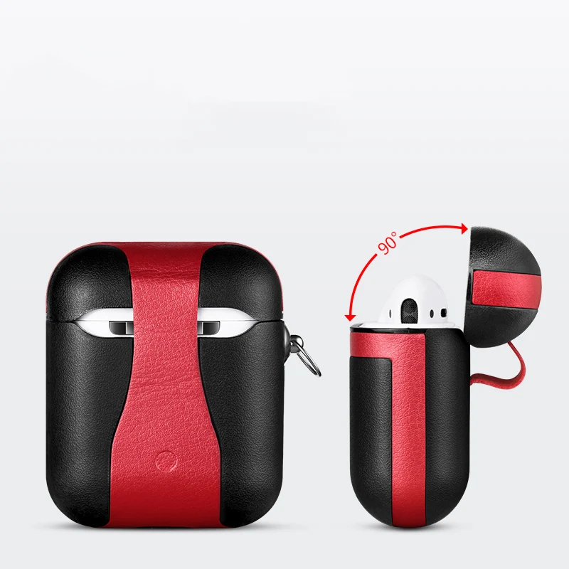 Чехол для Apple AirPods кожаные чехлы Air Pods беспроводные матовые наушники хранения