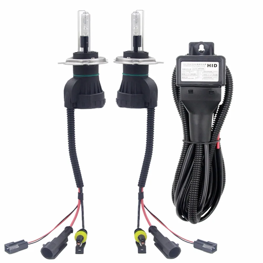 Katur 1 Pair H4 H4 3 Hi Lo Beam Bi Xenon Lights HID Xenon Bulbs