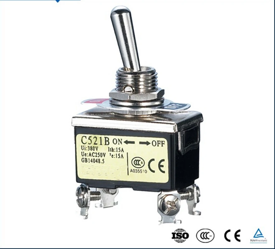 C521B Screw Terminal Toggle Switch ON OFF Four Terminalsin Switches