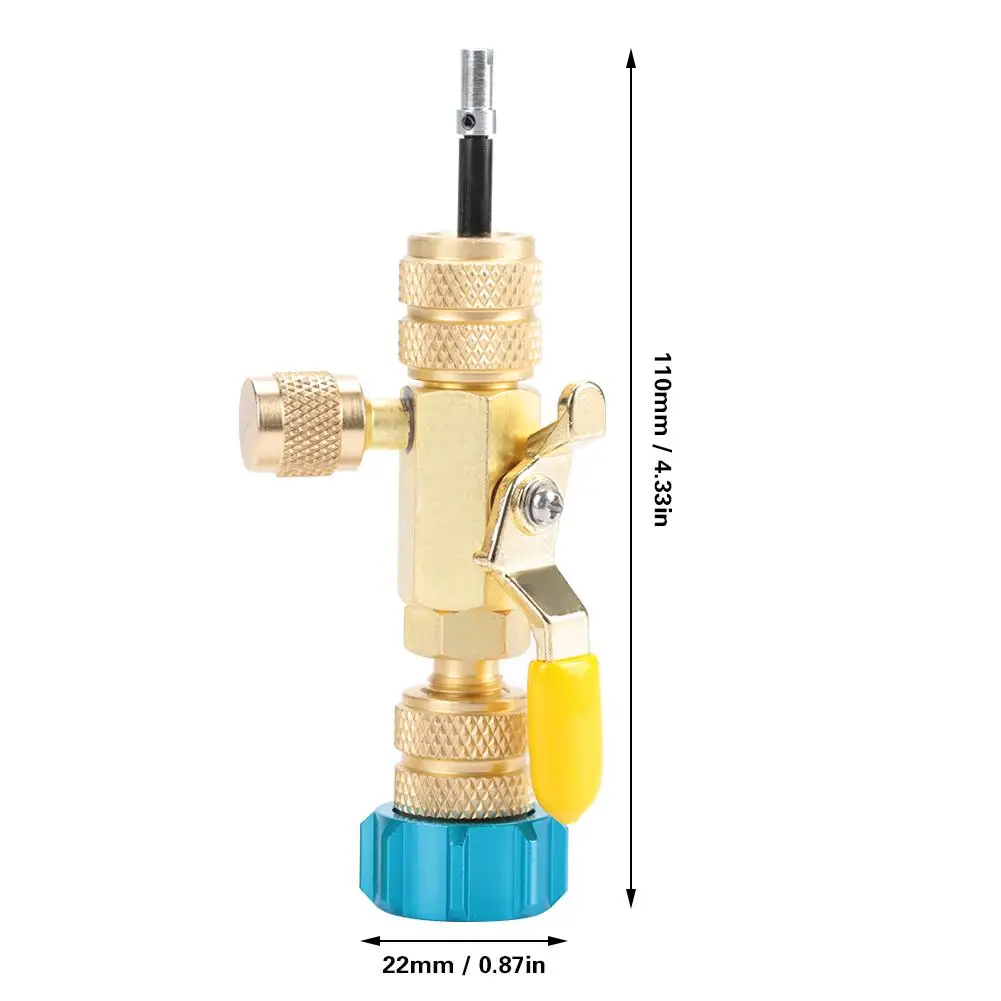 Инструмент для демонтажа сердцевины клапана двойной Размеры R22(1/4) R410(5/16) порт инструмент установки