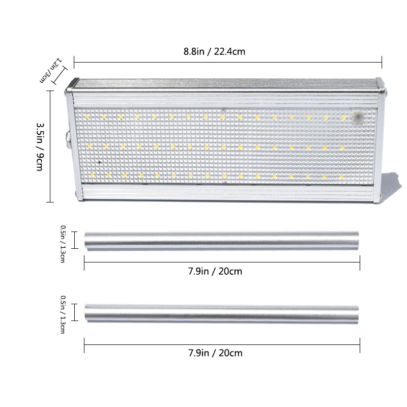 48LED СВЧ радар Датчик движения солнечный светильник 800LM водонепроницаемый уличный Уличный настенный светильник безопасности Точечный светильник ing новое поступление