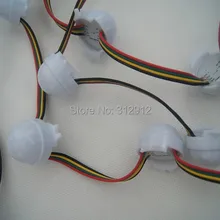 20 штук DC12V WS2801 светодиодный смарт-модуль; 30 мм диаметр круглого типа; 3 шт. 5050 smd; 0,72 W