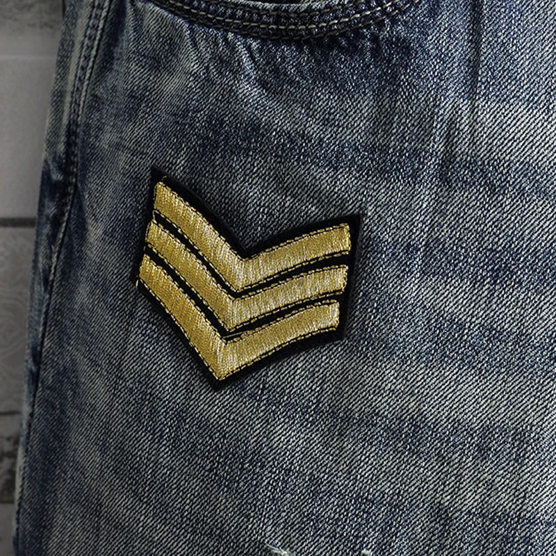 Italian Vintage Men Jeans Shorts Summer Fashion Streetwear Patches Designer Ripped Jeans Men Denim Shorts Hip 5