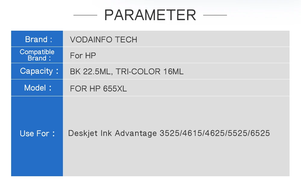 Новые чернильные картриджи с чипом для hp 655, совместимые с принтерами hp deskjet 4615 4625 CZ109AE CZ110AE CZ111AE CZ112AE