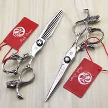 TOPPEST 5," персональный Ангел Парикмахерские ножницы JP 440C 62HRC для дома и салона ножницы для резки Thinning ножницы для волос