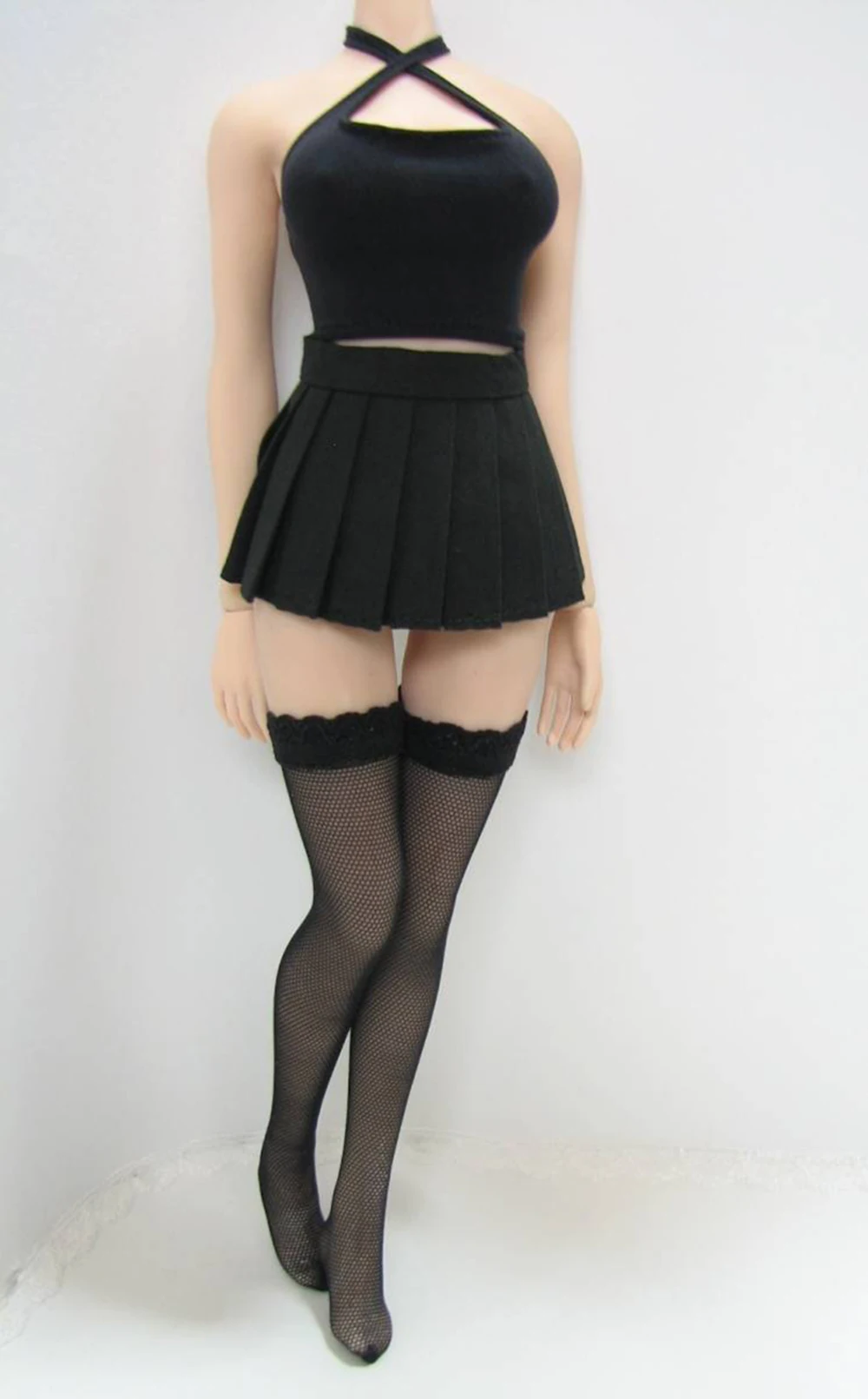 Black skirt with fishnets Clearance