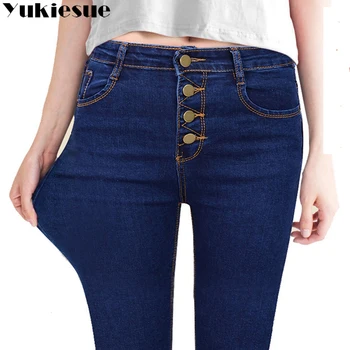 Jeans For Women Stretch Black Jeans Woman 2018 Pants Skinny Women Jeans With High Waist Denim Blue Ladies Push Up women's Jeans