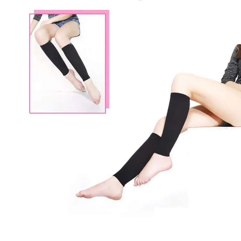 1 Pair Relieve Leg Calf Sleeve Brace Support leg warmer Compression Varicose Socks 20-30 mmhg sports leg sleeves