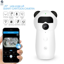 Cartoon WIFI Remote IP Camera P2P H.264 1080P HD Network Baby Surveillance Monitor Smart Home Child Care CCTV IR Motion Detect