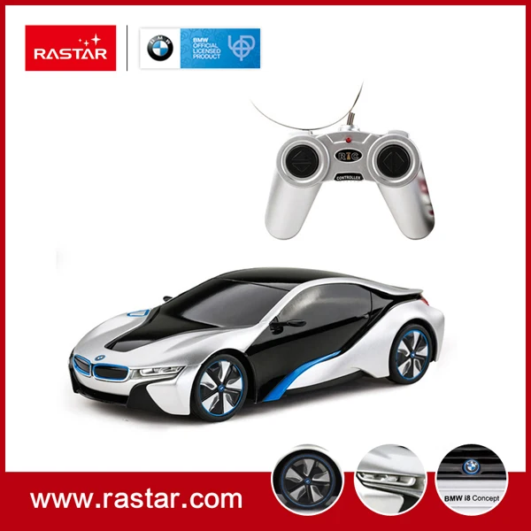 Rastar лицензированный 1:24 BMW I8 Мощный Автомобильный игрушечный репертуар в серебристом цвете пластиковый автомобиль игрушка для детей 48400