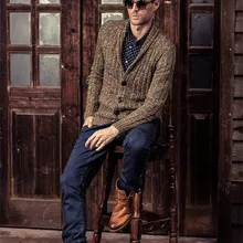 Осенне-зимний мужской свитер модный Британский ветер свитер Джокера