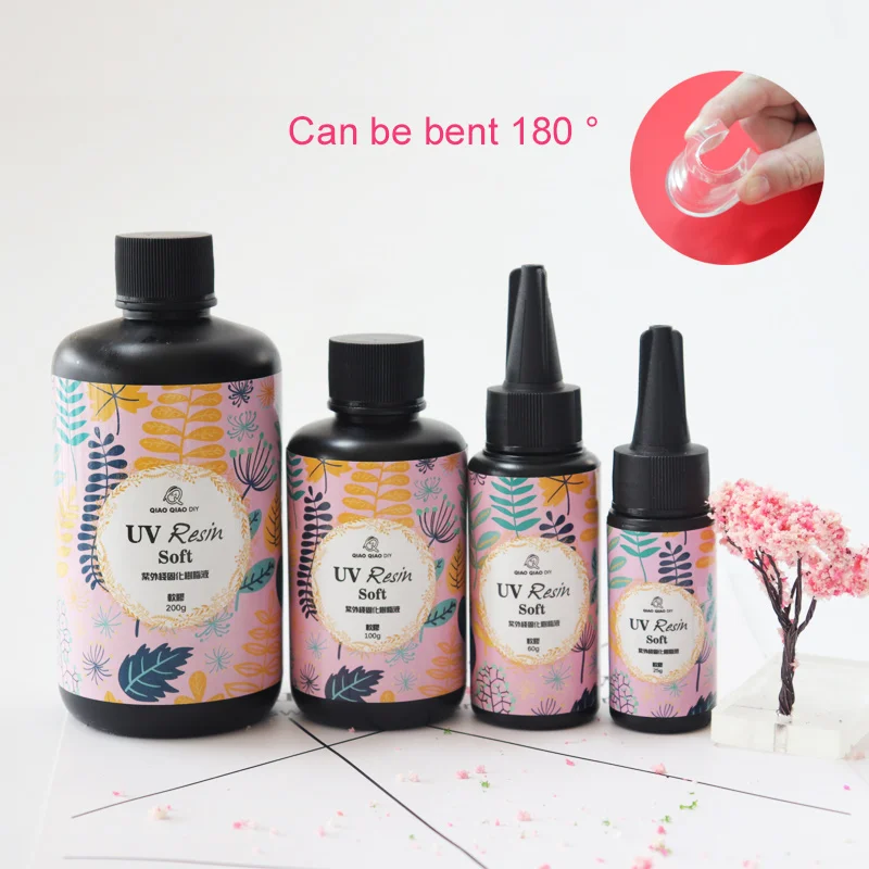 

UV Resin Clear Soft Type Ultraviolet Solidify Resin Crafts for DIY Jewelry Mold can CSV