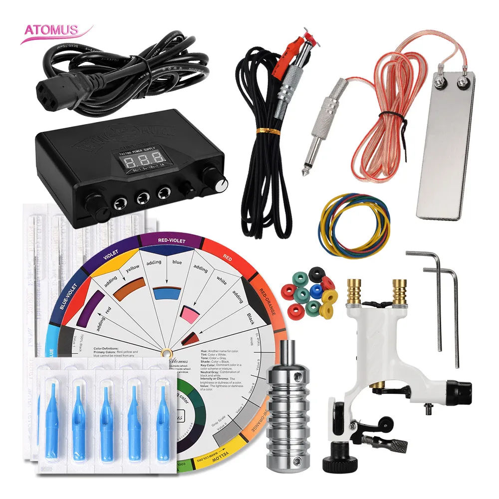 

Tattoo Machine Equipamento Support Machine A Tatouer Tatoo Set Rotary Pedal Beginner Maquinas Tatuar Rotativas Machin Pen Set