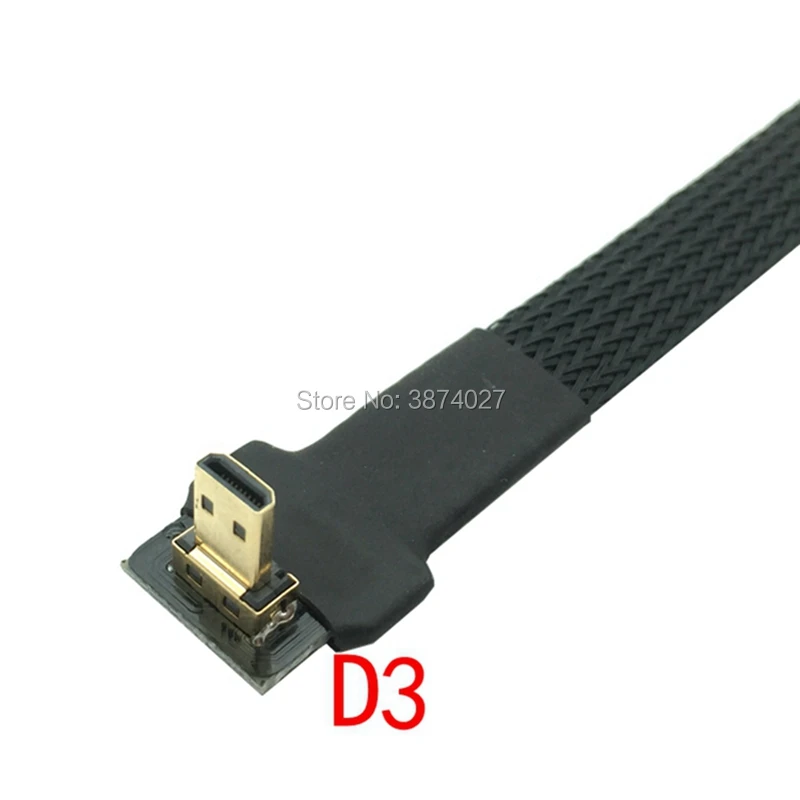 D3 FPV Micro HDMI Mini адаптер 5 см FPC плоский кабель 2 0 экранированный для мультикоптера