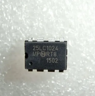 

10pcs/lot 25LC1024-I/P 25LC1024 I/P DIP-8 In Stock