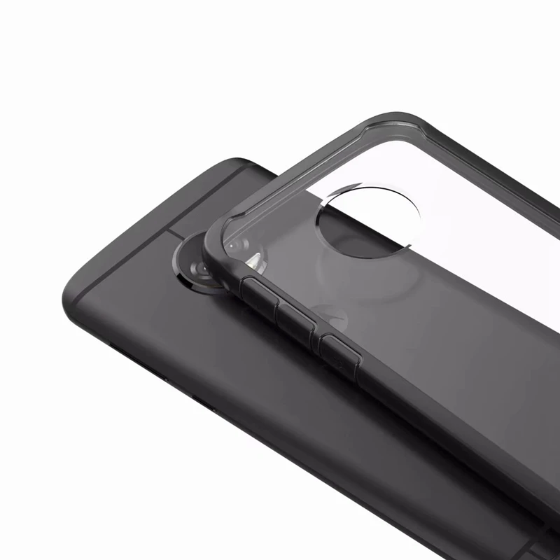 Для Moto G6 (плюс) чехол тонкий ТПУ & PC SUNDATOM задняя крышка мягкий прозрачный доспех