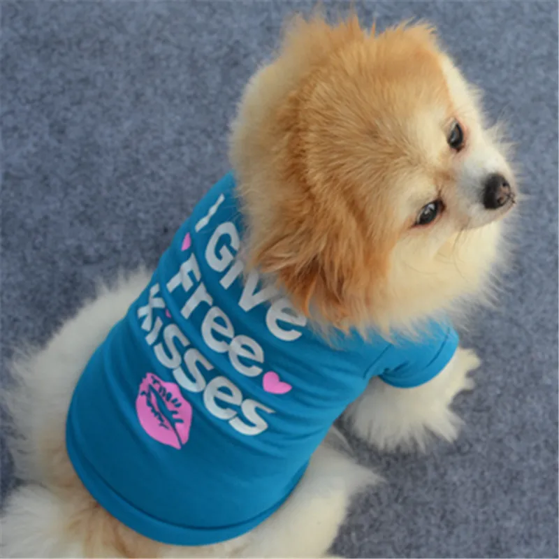 Новинка года; стильная модная Милая футболка принцессы с изображением собаки и кошки; жилет; летнее пальто; Одежда для собак