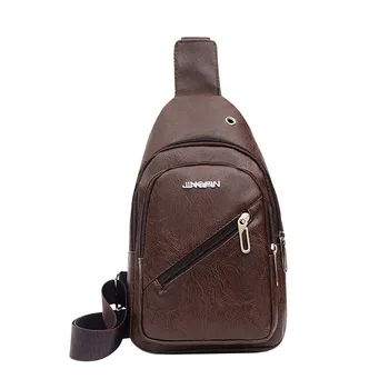 

Men Fashion Casual Style Sports Bag Shoulder Bags Solid Color Messenger Phone Purse Herren Umhängetasche
