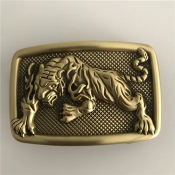 

Retail 2019 New Style High Quality 3D Tiger Solid Brass Men Belt Buckle With 71*47mm Metal Cowboy Belt Head For 4cm Wideth Belt
