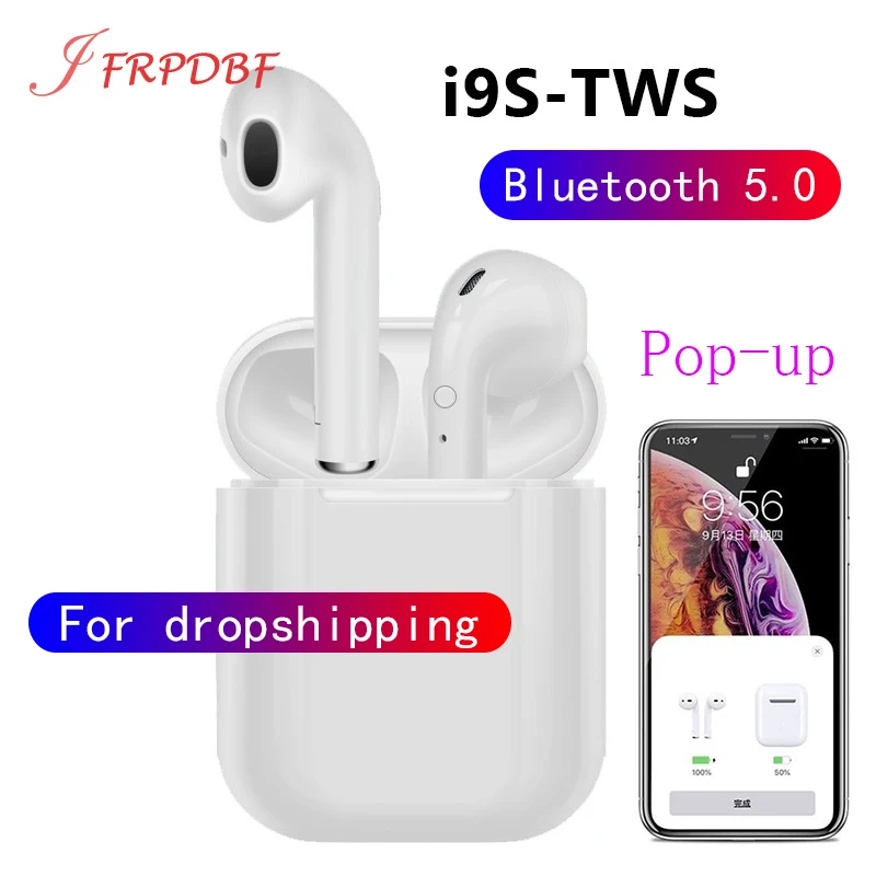 

i9s TWS Pop up Blutooth Earphone Mini Wireless Earbuds Stereo Sports Gaming Headset For iPhone xiaomi PK i10 i20 i30 i60 i80 i88