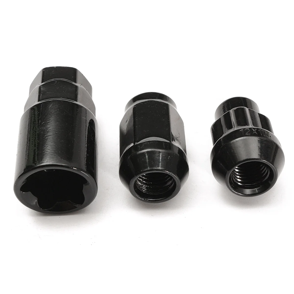 21 pçs set M12x1.5mm Preto Liga Do