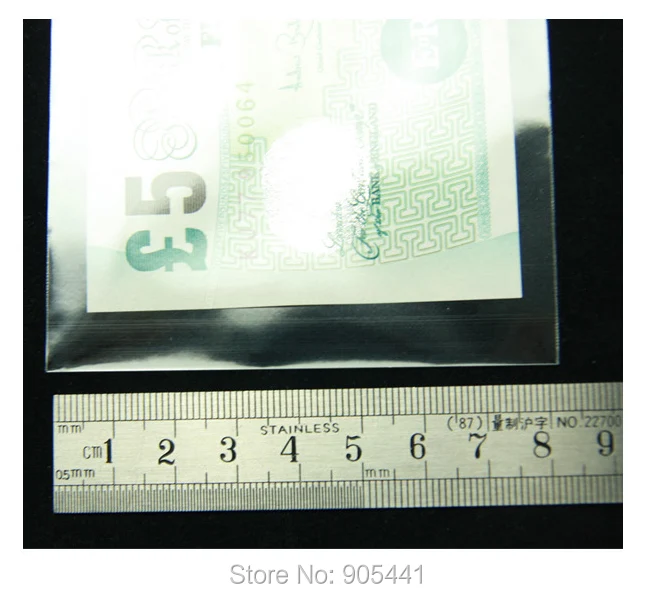 100pcs General Size Money Currency Stamp Sleeves 17CM*8.2CM Holders High Quality