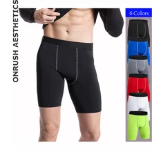 OA фитнес мужские однотонные плотно облегающие шорты для бодибилдинга быстросохнущие эластичные тонкие дышащие шорты