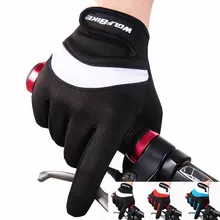 Wolfbike Bike Bicycle Cycling font b Gloves b font Windproof Winter Full Finger Off Road Racing