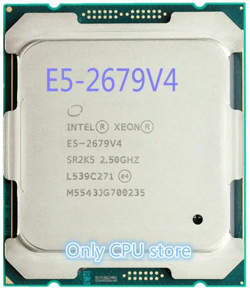 기존 인텔 제온 E5 2679V4 CPU 20 코어 2.50GHZ 50MB 14nm LGA2011 3 E5 2679 V4 ...