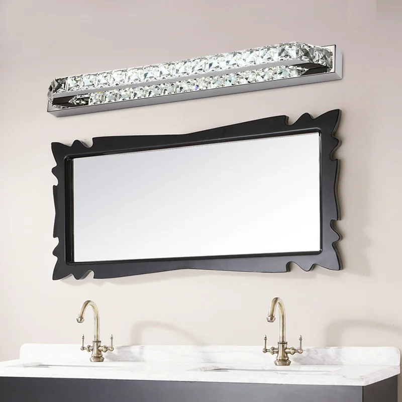 Ecobrt Good Quality 10w Crystal Wall Lamps 40cm Long Led Bathroom Ecobrt Good Quality 10w Crystal Wall Lamps 40cm Long Led Bathroom Mirror Bar Lights Fixture Indoor 110v 220v Ac In From