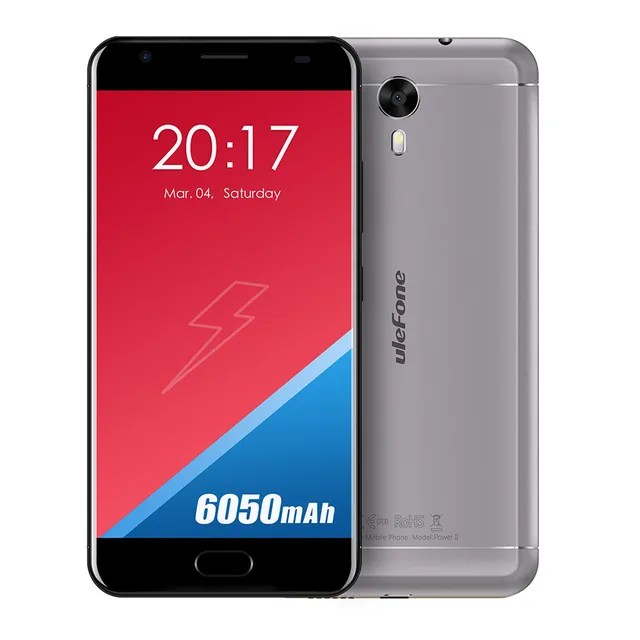 Best Price ULEFONE POWER 2 4GB RAM 64GB ROM Android 7.0 MTK6750T 1.5GHz Octa Core 5.5 Inch FHD Screen 6050mAh 4G LTE Smartphone