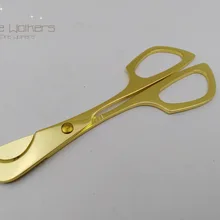 Новинка 1 шт. Cohiba лезвие для обрезки сигар нож для обрезки сигары аксессуары для сигар круглая головка 14 см Большой размер серебряный/золотой