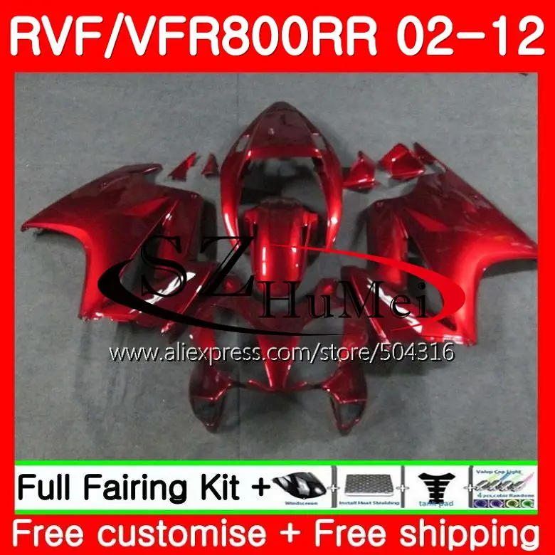 

Fairings For HONDA Interceptor VFR800RR 02 03 04 05 06 07 113NO.0 VFR 800R VFR800 RR 2002 2003 2004 2005 2006 2007 Factory red