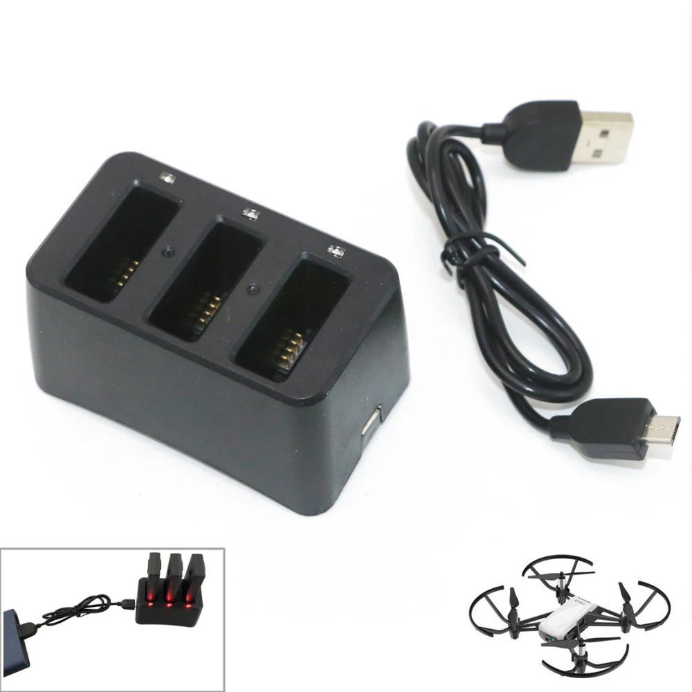 3 In 1 Multi Smart Drone Battery Charger Hub Batteries Fast Charging