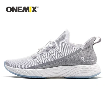 

ONEMIX Original Ultra Light Running Shoes Men Sneakers 2020 Breathable Reflective Women Tennis Shoes Jogging Vulcanize Footwear