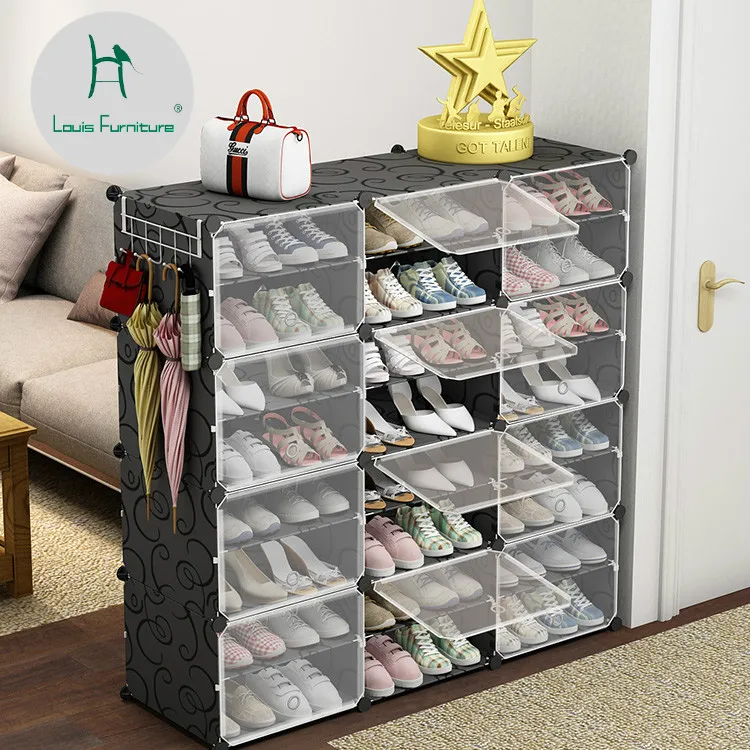 Сборные шкафы для обуви Louis Fashion небольшая Бытовая стойка дверей простой