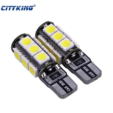100 шт./лот Canbus светодиодный T10 13smd 5050 светодиодный Автомобильный свет Canbus W5W светодиодный t10 13 светодиодный 194 5050 SMD ОШИБОК белый свет лампы