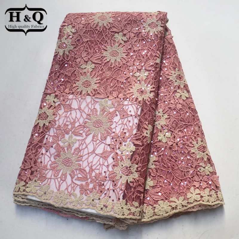 

Newest Design African Water Soluble Lace Fabric high quality French net lace fabric With Sequins Beads For Nigerian Party,Dress