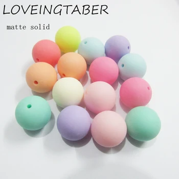 

(Choose Size First) Newest 12mm-500pcs/bag , 20mm-105pcs/bag Mixed Color Acrylic Matte Solid /Matting Effect Beads