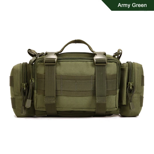 Мужская тактическая сумка, поясная сумка, Мужская поясная сумка, сумка Molle, высокое качество, нейлоновый ремень, карман, военная сумка-мессенджер, Охотничья поясная сумка - Цвет: Army Green