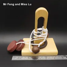 Одиночный столбец 3D веревка головоломка Прорезыватель игра игрушка для взрослых и детей подарок