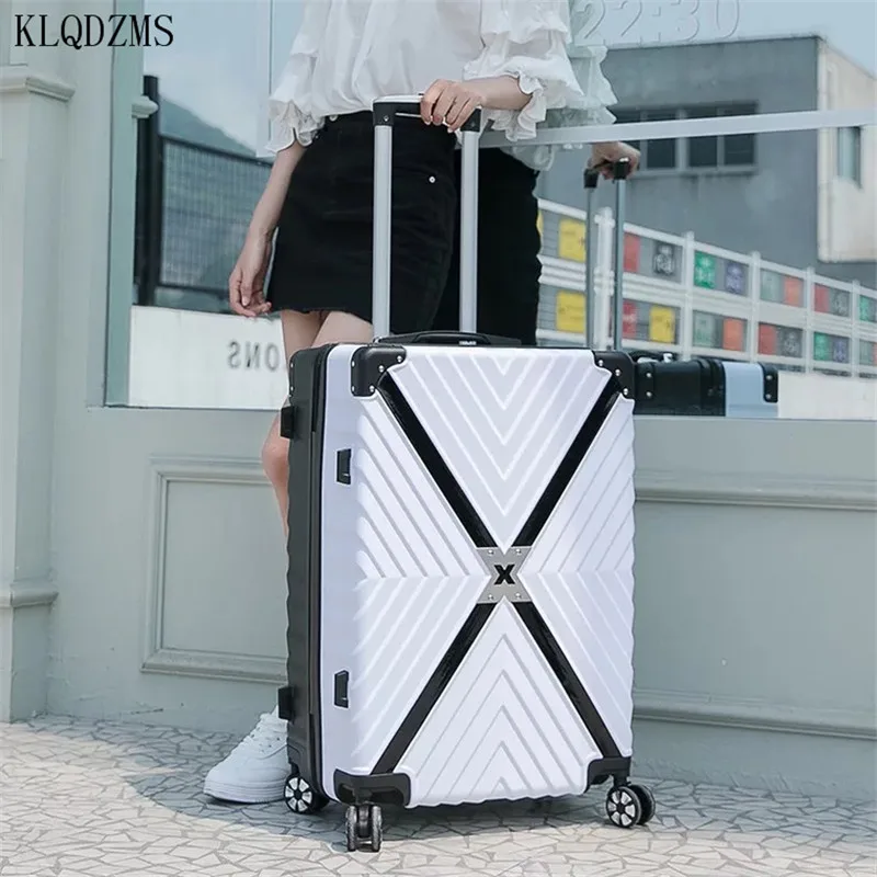 KLQDZMS 20/24/26 inch чемодан из АБС на колесах кабина багаж на ролликах модные багаж для мужчин и женщин ручной клади Сумка на колесиках