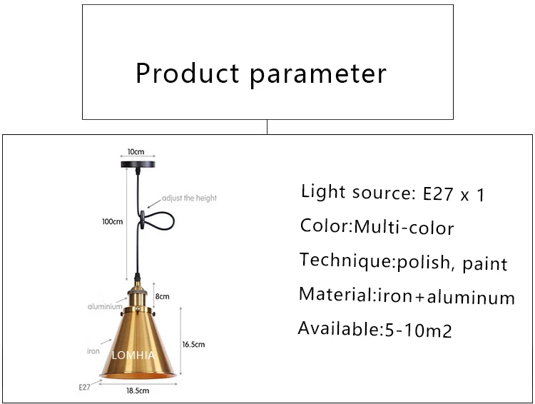 Modern Loft Pendant Lights Retro Industrial Edison Vintage Lamp7