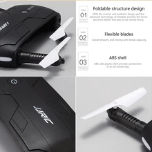 FPV Wifi Camera RC Quadcopter Foldable Pocket Selfie Drones Phone Control Flying Helicopter Mini Drone JJRC H37 Copter Drone