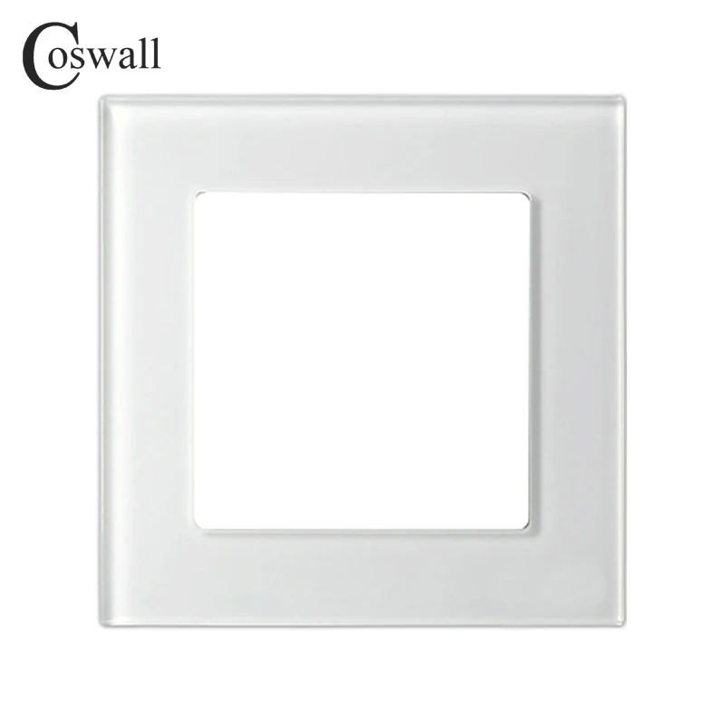 Coswall роскошные стены Кристалл закаленное Стекло Панель Frame Комплектующие для самостоятельной сборки для C1 серии черный, белый цвет золотой красный - изображение