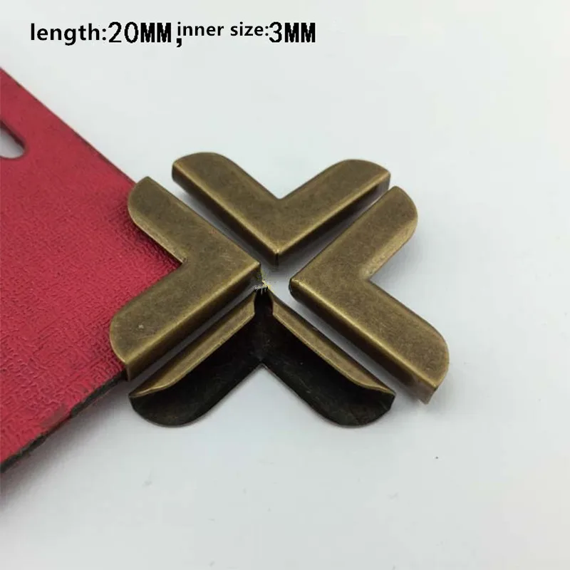 Bronze-Tone-Book-Scrapbooking-Albums-Menus-Corner-Protectors-Metal-Corners-For-Books-Antique-Protector-20mm-10PCs