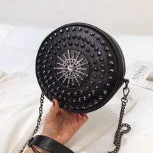 Diamond Round Bag Dinner Party Small Evening Luxury Handbags Leather Women Bags Designer High Quality Lady's Bags Handbags Black Diamond Round Bag Dinner Party Small Evening Luxury Handbags Leather Women Bags Designer High Quality Lady's Bags Handbags Black