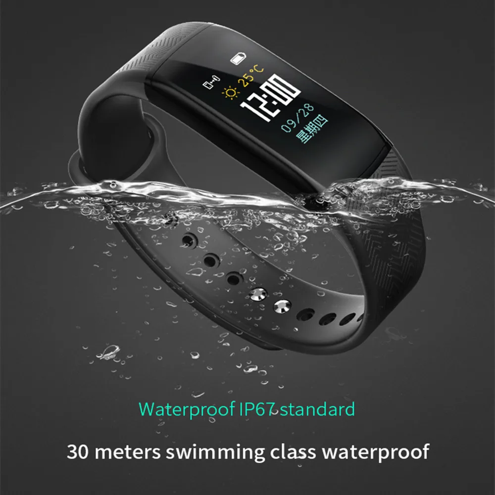 

B11 Smart Wristband IP67 Waterproof Fitness Tracker Heart Rate Monitor Bracelet Color Screen Pedometer Smartband for Android IOS