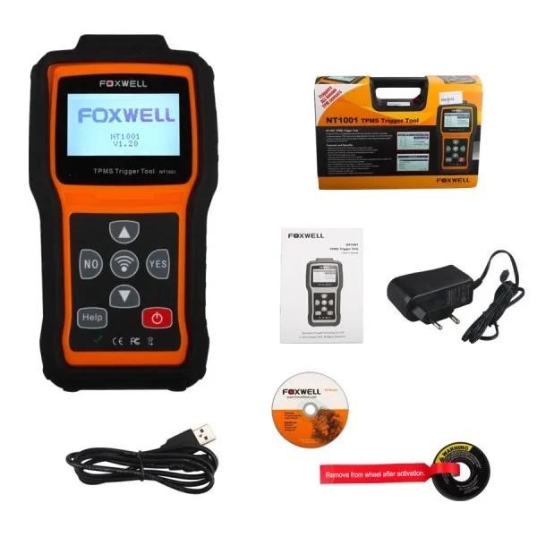 FOXWELL NT1001 TPMS триггерный Инструмент лучше, чем AUTEL TPMS TS401 универсальный декодер датчика TPM